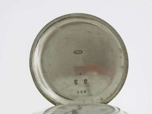 JW Benson Silver 0.935 Full Hunter Pocket Watch Swiss 1900