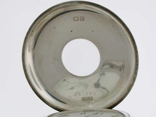 Silver J.W. Benson London – Birmingham 1935 Half Hunter Pocket Watch