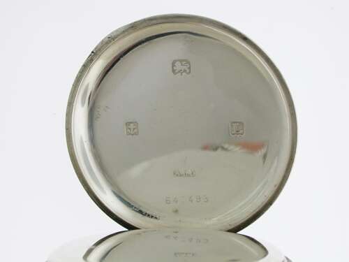 Silver J.W. Benson London – Birmingham 1935 Half Hunter Pocket Watch