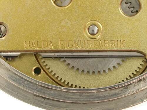 Silver Halda Swedish Patek Philippe Open Face Pocket Watch 1900