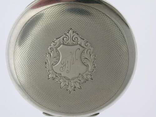 Silver Halda Swedish Patek Philippe Open Face Pocket Watch 1900