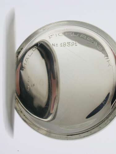 Silver Halda Swedish Patek Philippe Open Face Pocket Watch 1900