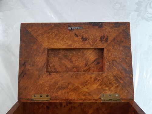 Antique Birch Display Case Box For Pocket Watches
