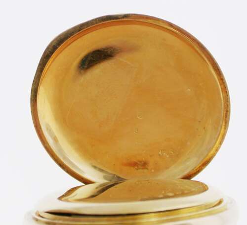Antique Halda 18 Kt Yellow Gold Swedish Patek Philippe Open Face Pocket Watch 1900