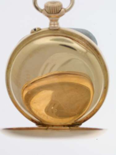 Antique Halda 18 Kt Yellow Gold Swedish Patek Philippe Open Face Pocket Watch 1900