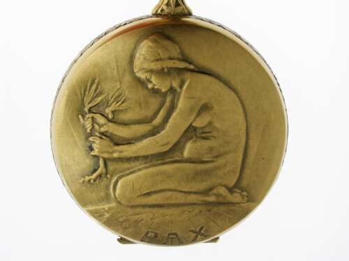 Antique Hebdomas Nos Art Nouveau 8-day Open Face Pocket Watch Swiss Made 1960