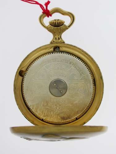 Antique Hebdomas Nos Art Nouveau 8-day Open Face Pocket Watch Swiss Made 1960