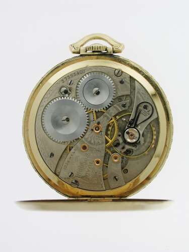 American Waltham Royal Secometer Art Deco Gold Filled Railroad Pocket Watch 1930