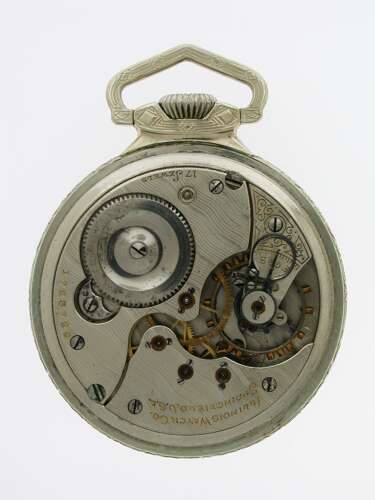 Antique American Illinois Steel Art Deco Railway Pocket Watch 1920