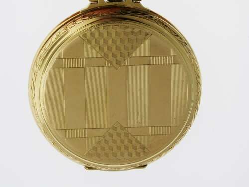Art Deco 18Kt Yellow Gold Pocket Watch - Swiss London Import 1929