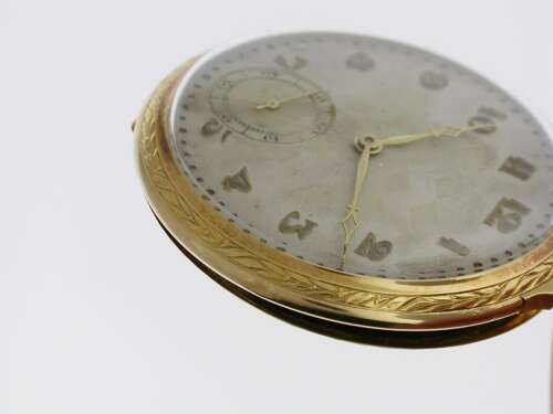 Art Deco 18Kt Yellow Gold Pocket Watch - Swiss London Import 1929
