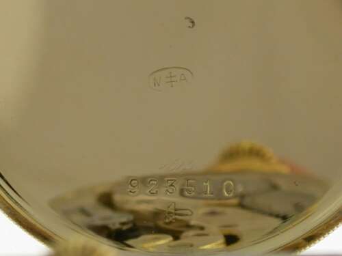 Art Deco 18Kt Yellow Gold Pocket Watch Swiss 1928