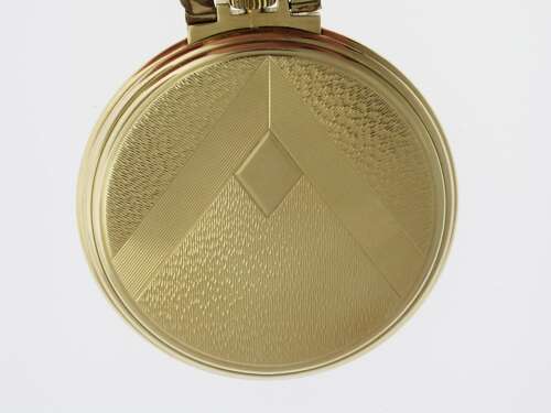14Kt Yellow Gold Art Deco Mido Nos Pocket Watch Swiss 1930s