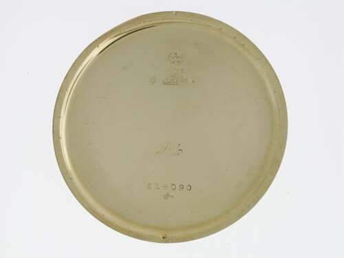 14Kt Yellow Gold Art Deco Mido Nos Pocket Watch Swiss 1930s