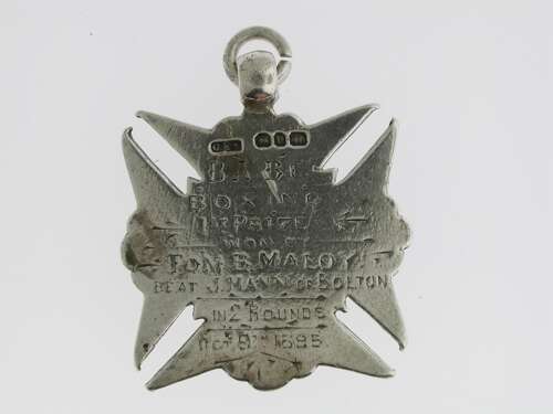 Silver Fob of Boxing Thomas Maloy – Hallmarked Birmingham 1894