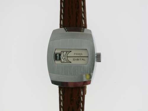 Para Digital Nos Manual Non-automatic Wrist Watch Swiss 1965