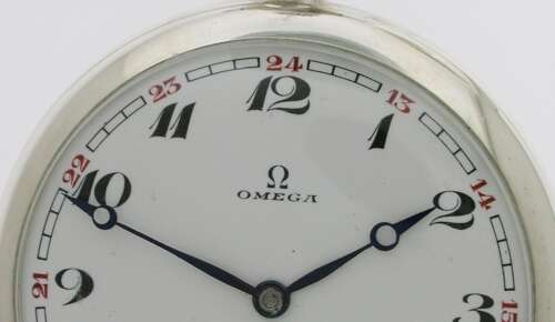 Omega Silver 0.800 Pocket Watch Swiss 1926