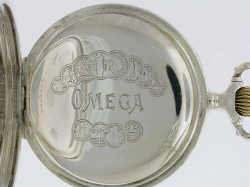 Antique Omega Silver 0.800 Pocket Watch Swiss 1918