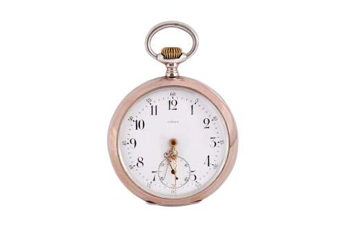 Antique Silver 0.800 Omega Open Face Pocket Watch Swiss 1920