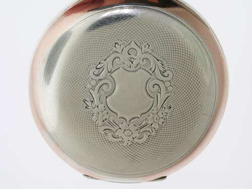 Antique Silver 0.800 Omega Open Face Pocket Watch Swiss 1920