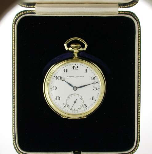 Antique 14 Kt Yellow Gold Pocket Watch Retailed by Vacheron %26 Constantin Geneve - Swiss 1920