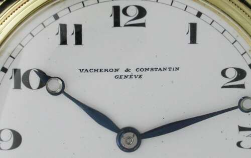 Antique 14 Kt Yellow Gold Pocket Watch Retailed by Vacheron %26 Constantin Geneve - Swiss 1920