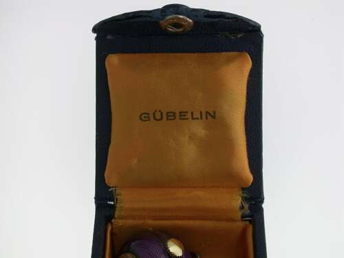 Gubelin Silver 0.925 Guilloche Enamel Pendant Ball Watch in Original Gubelin Box Chain – S