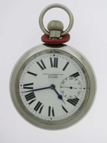 Antique H. Williamson Military / Airforce WWI Pocket Watch - Made in England 1914