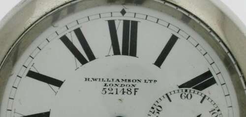 Antique H. Williamson Military / Airforce WWI Pocket Watch - Made in England 1914