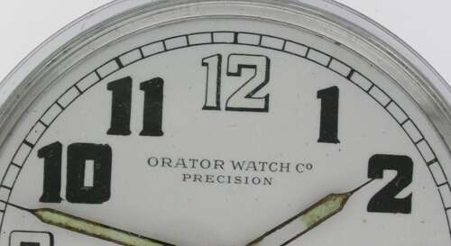 Antique Orator Watch Co Precision WWII British Military Pocket Watch Swiss 1942
