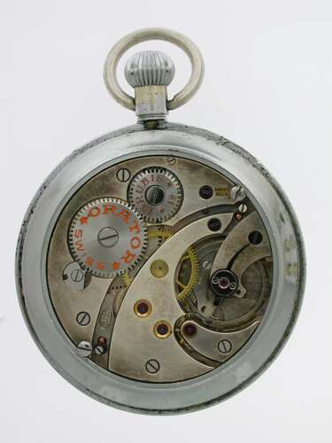 Antique Orator Watch Co Precision WWII British Military Pocket Watch Swiss 1942