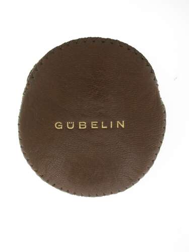 Antique Gubelin Silver 0.935 Eterna Travelling Clock in Original Pouch Swiss 1920