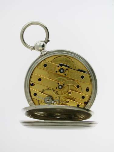 Antique Exquisite Jean Jaquet %26 Cie Silver Nos Pocket Watch Swiss 1880