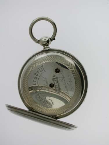 Antique Exquisite Jean Jaquet %26 Cie Silver Nos Pocket Watch Swiss 1880