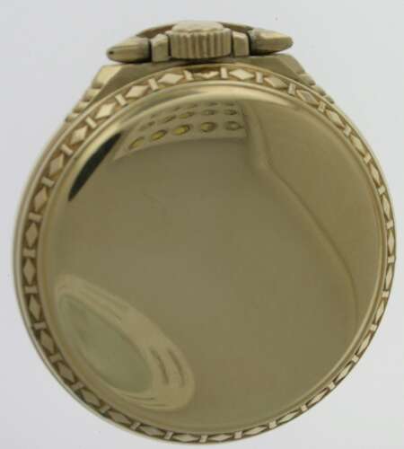 Elgin Gold Filled Art Deco Railroad Open Face Pocket Watch 1935
