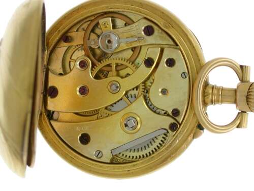 18 Kt Gold Lecoultre Art Nouveau Fob Pocket Watch Swiss 1930