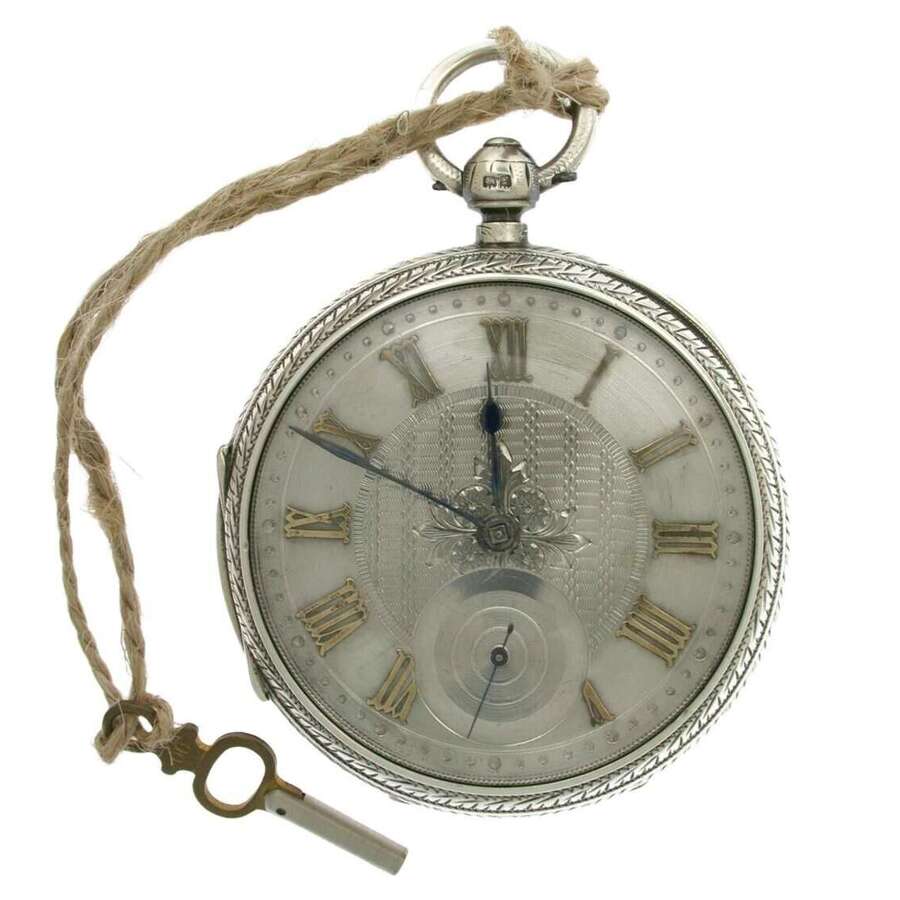 Silver John Forrest Fusee Lever Open Face Mint Pocket Watch Hallmarked for Silver Chester 1905
