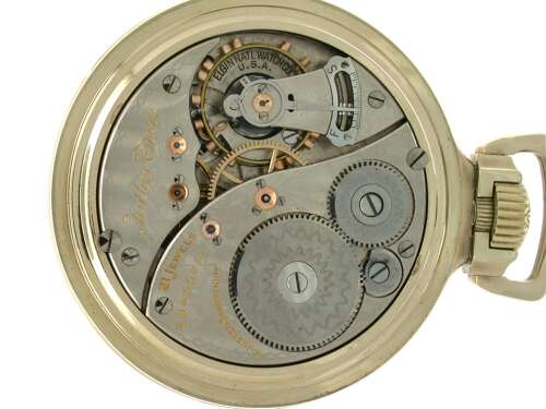 Elgin BW Raymond White Gold Filled Railroad Pocket Watch USA 1926