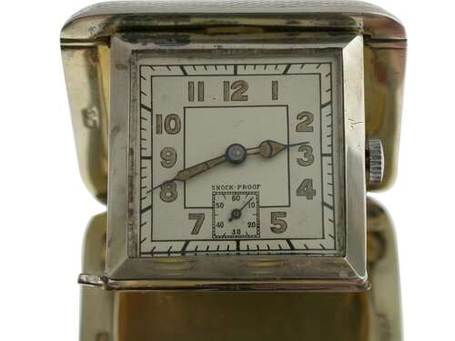 Silver Art Deco Purse Watch, Swiss Made 1930  Hallmarked Silver Birmingham 1938