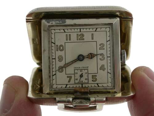 Silver Art Deco Purse Watch, Swiss Made 1930 Hallmarked Silver Birmingham 1938