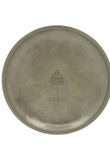 Omega Military Steel Pocket Watch Swiss 1940 - Soldier F035313