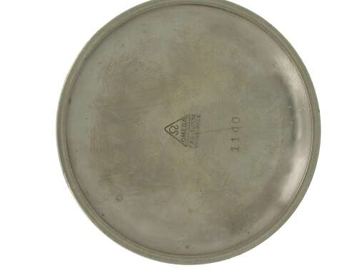 Omega Military Steel Pocket Watch Swiss 1940 - Soldier F035313