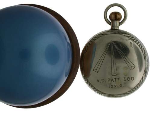 Steel Military English Open Face Pocket Watch Swiss 1942
