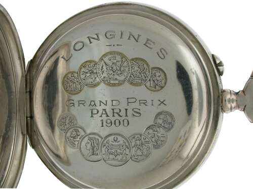 Longines Silver 0.800 Open Faced Pocket Watch 1906
