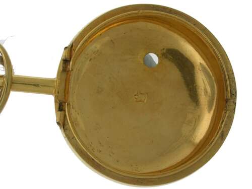 John Ryland London Open Face Pocket Watch 1770 with Rare Silver Movement