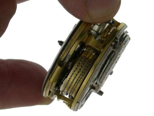John Ryland London Open Face Pocket Watch 1770 with Rare Silver Movement