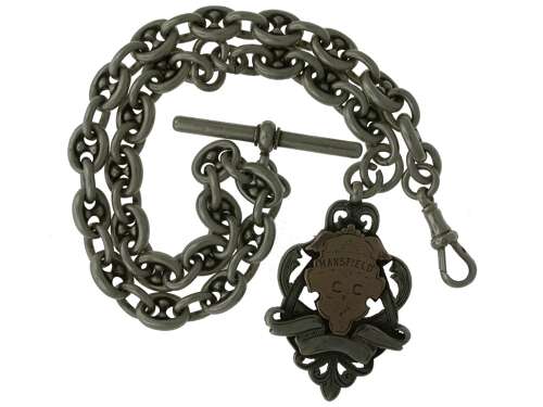 J. Sewill Silver Pocket Watch with Chain Hallmarked for London 1890