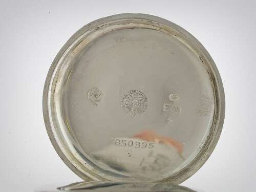 Omega Silver 0.800 Open Face Pocket Watch Swiss 1920