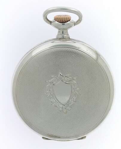 Omega Silver 0.800 Open Face Pocket Watch Swiss 1920