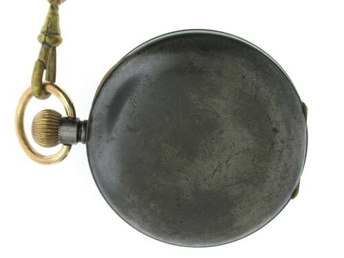 Omega Gunmetal R. L. Christie, Edinburgh Open Face Pocket Watch - Swiss 1900